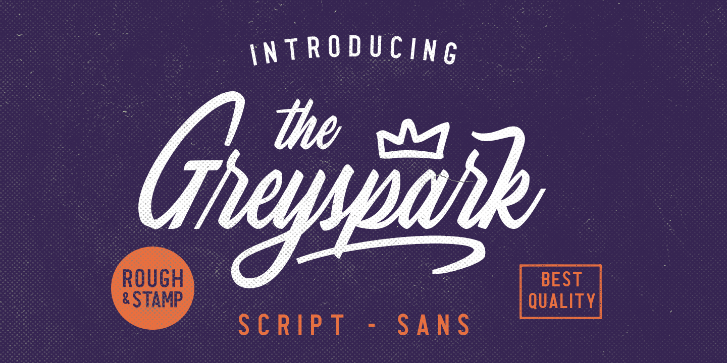 Schriftart Greyspark